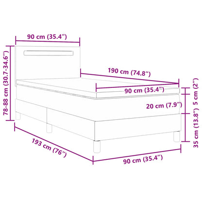 Box Spring Seng Med Madras Kunstlæder - Billede 13