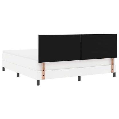 Sengeramme Med Madras Med Madras Hvid 180 X 200 Cm Kunstlæder - Billede 10