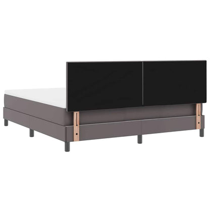 Sengeramme Med Madras Med Madras Grå 180 X 200 Cm Kunstlæder - Billede 10