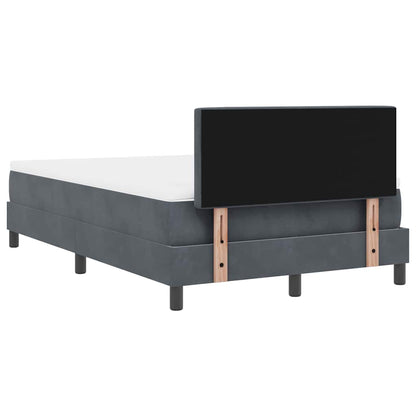 Boxmadras Seng Med Madras Med Madras Mørkegrå 120 X 190 Cm Stof - Billede 10