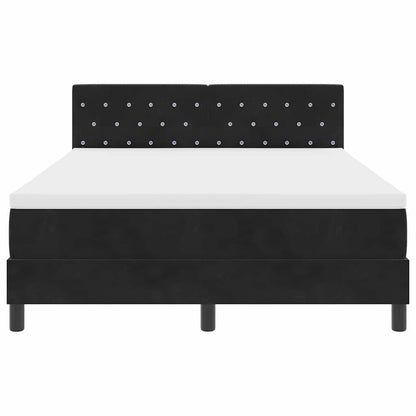 Boxmadras Seng Med Madras Med Madras Sort 140 X 190 Cm Stof - Billede 7