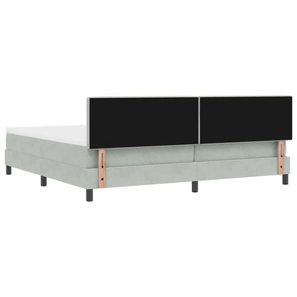 Boxmadras Seng Med Madras Med Madras Lysegrå 200 X 200 Cm Stof - Billede 10