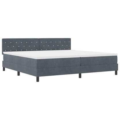 Boxmadras Seng Med Madras Med Madras Mørkegrå 200 X 200 Cm Stof - Billede 2