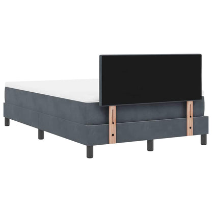 Boxmadras Seng Med Madras Med Madras Mørkegrå 120 X 190 Cm Stof - Billede 10