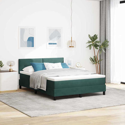 Box Spring Seng Med Hovedgærde Fløjl - Variant 3339185