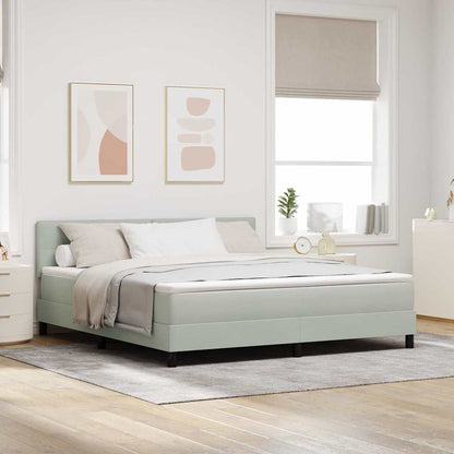 Box Spring Seng Med Hovedgærde Fløjl - Variant 3339188