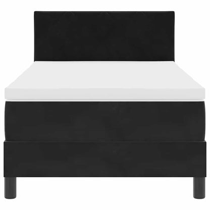 Boxmadras Seng Med Madras Med Madras Sort 90 X 190 Cm Stof - Billede 8