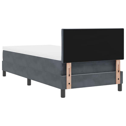 Boxmadras Seng Med Madras Med Madras Mørkegrå 90 X 200 Cm Stof - Billede 10