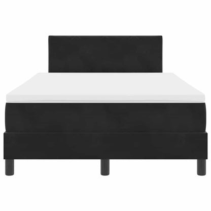 Boxmadras Seng Med Madras Med Madras Sort 120 X 200 Cm Stof - Billede 8