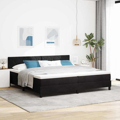 Box Spring Seng Med Hovedgærde Fløjl - Variant 3339262