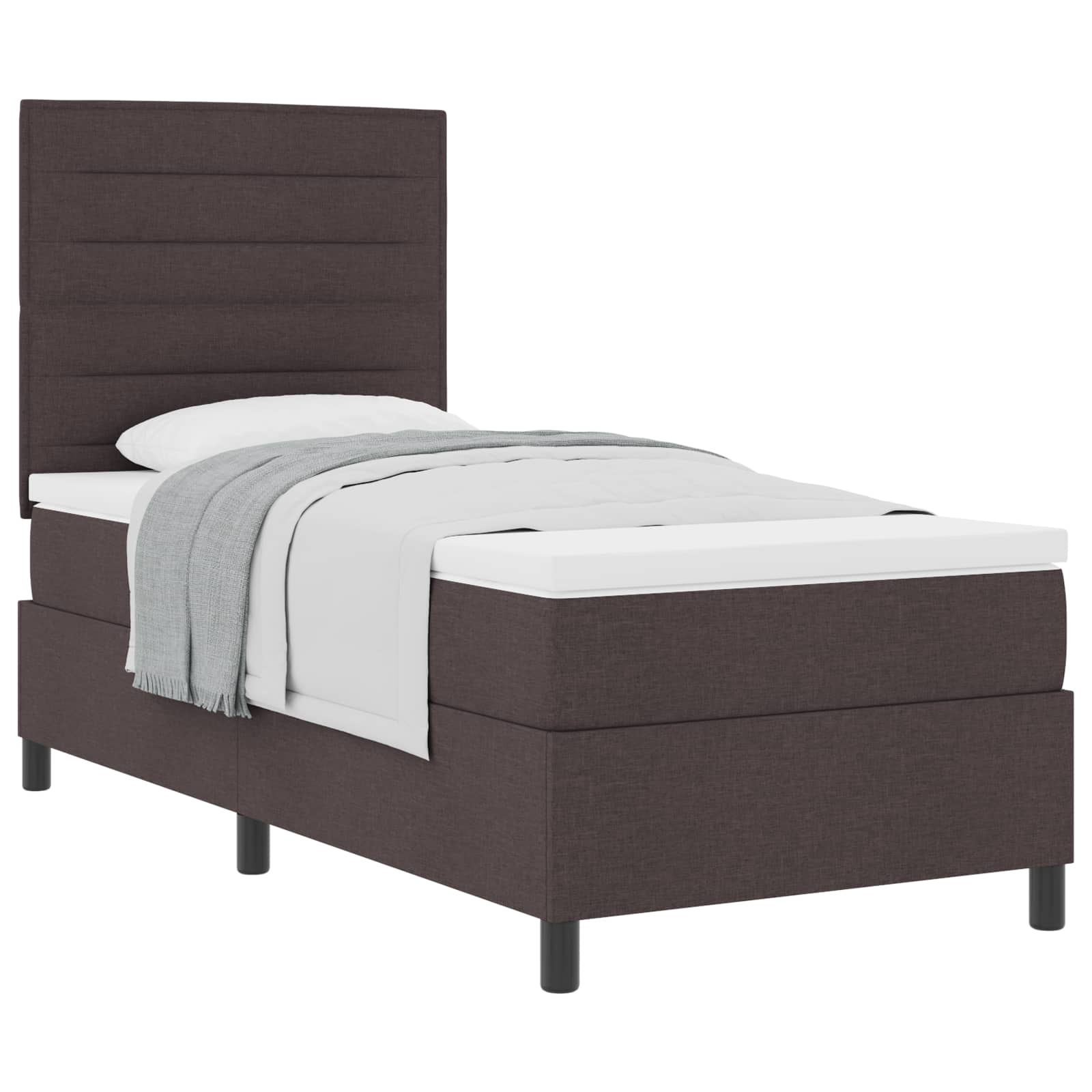 Box Spring Seng Med Madras Stof - Billede 2