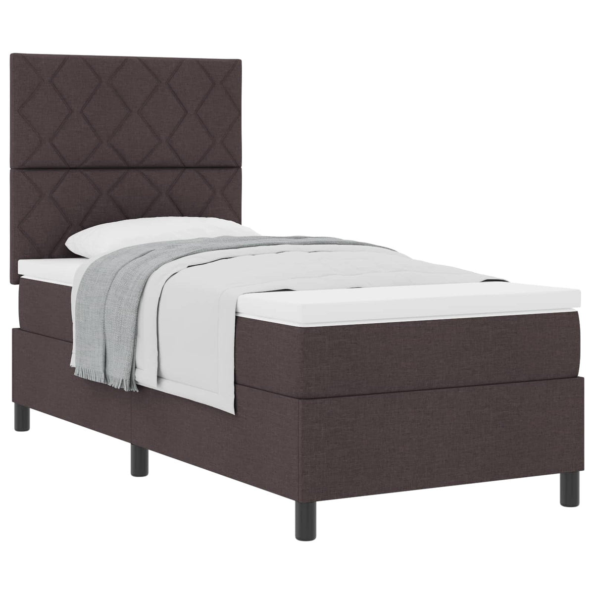 Box Spring Seng Med Hovedgærde Stof - Variant 3339444