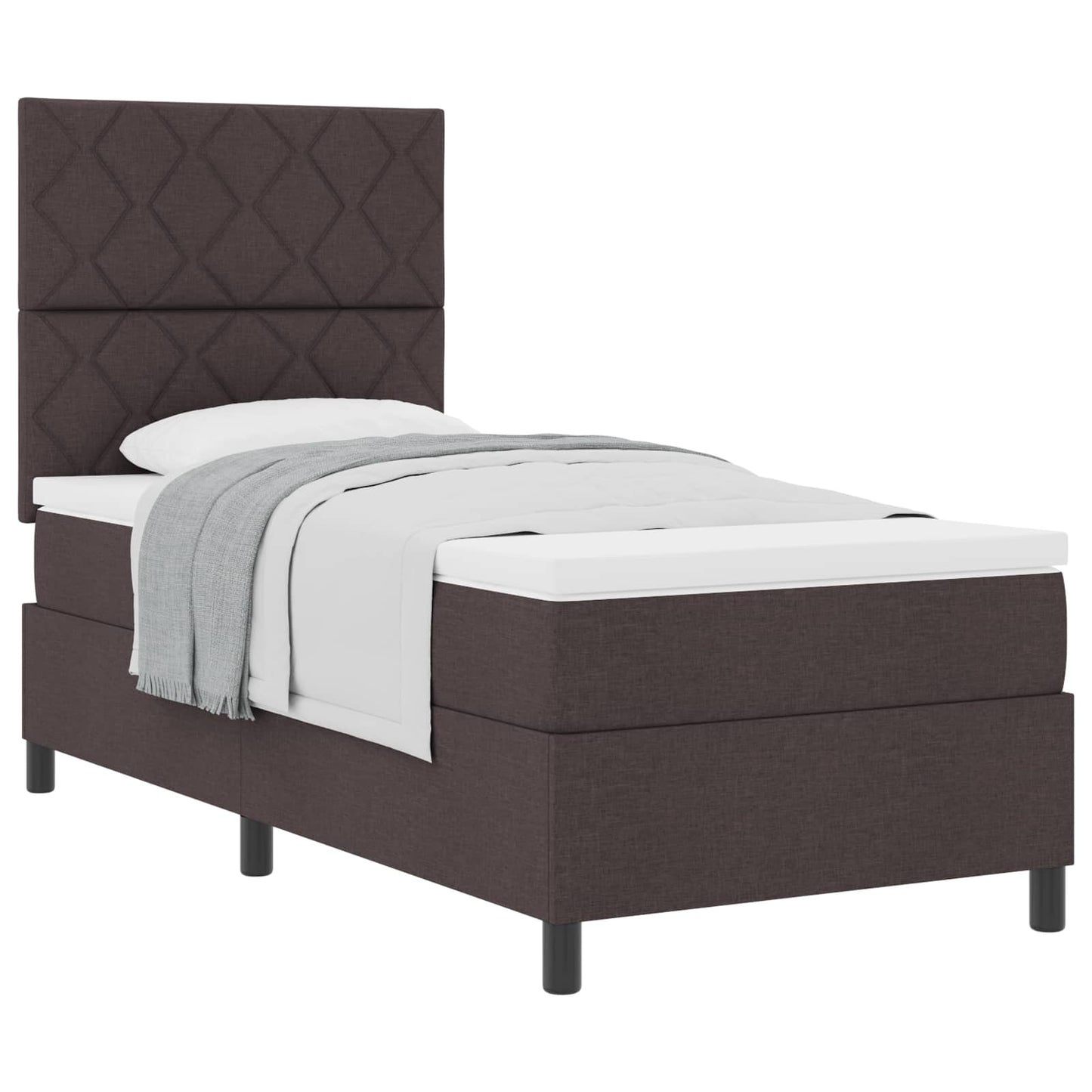 Box Spring Seng Med Hovedgærde Stof - Variant 3339444