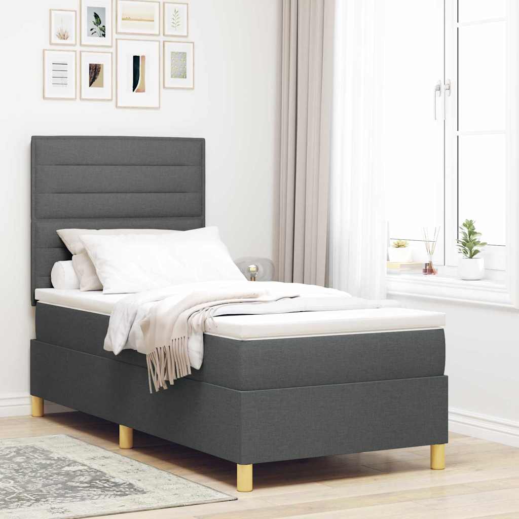 Box Spring Seng Med Madras Stof - Variant 3339512