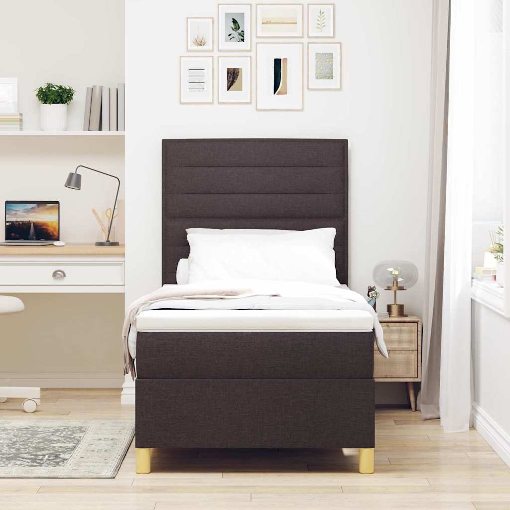 Box Spring Seng Med Madras Stof - Billede 3