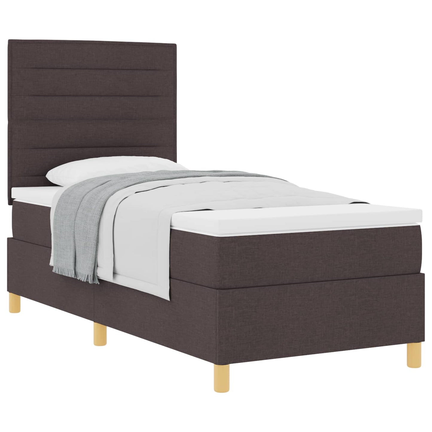 Box Spring Seng Med Madras Stof - Billede 2