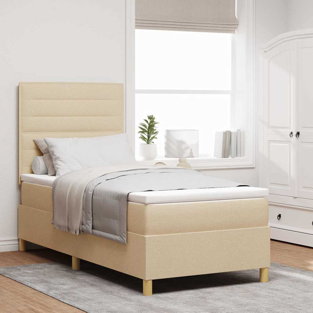 Box Spring Seng Med Madras Stof - Variant 3339523