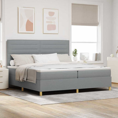 Box Spring Seng Med Madras Stof - Variant 3339567