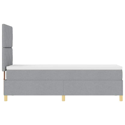 Box Spring Seng Med Hovedgærde Stof - Billede 8