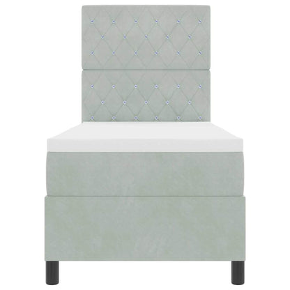 Box Spring Seng Med Madras Fløjl - Billede 7