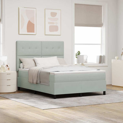 Box Spring Seng Med Hovedgærde Fløjl - Variant 3339842