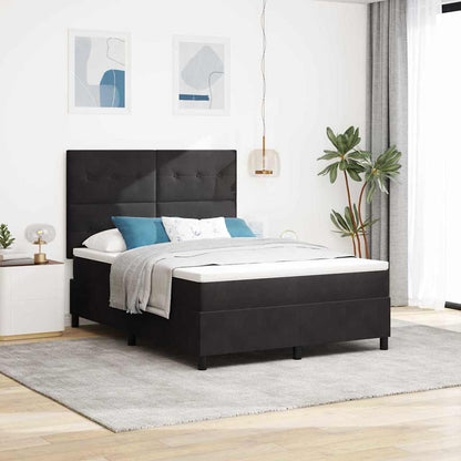 Box Spring Seng Med Hovedgærde Fløjl - Variant 3339844