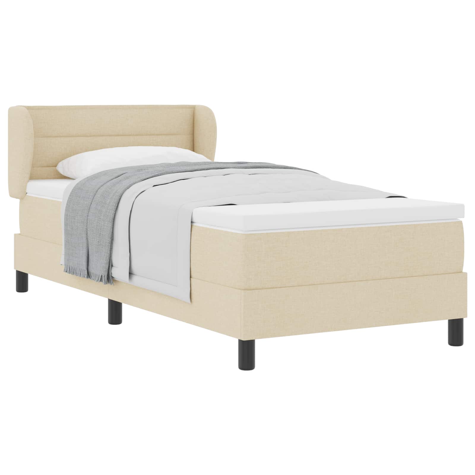 Box Spring Seng Med Madras Stof - Billede 2