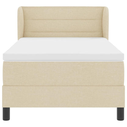 Boxmadras Med Topmadras Med Madras Creme 90 X 190 Cm Stof - Billede 8