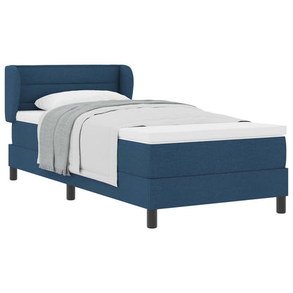 Box Spring Seng Med Madras Med Hovedgærde Stof - Billede 2
