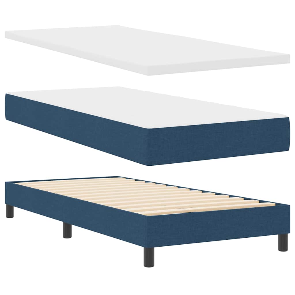 Box Spring Seng Med Madras Med Hovedgærde Stof - Billede 4