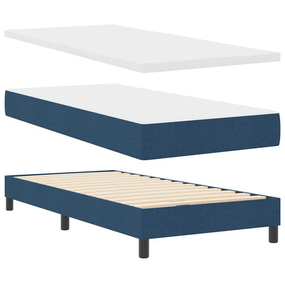 Box Spring Seng Med Madras Med Hovedgærde Stof - Billede 4