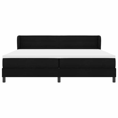 Boxmadras Med Topmadras Med Madras Sort 200 X 200 Cm Stof - Billede 8