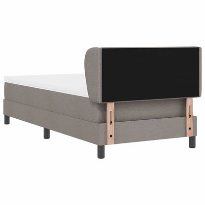 Boxmadras Med Topmadras Med Madras Gråbrun 90 X 190 Cm Stof - Billede 10