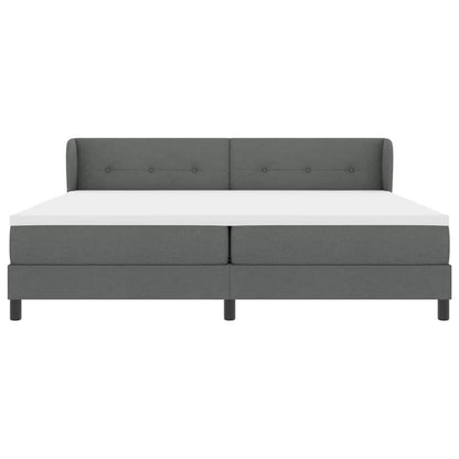 Boxmadras Med Topmadras Med Madras Mørkegrå 200 X 200 Cm Stof - Billede 8