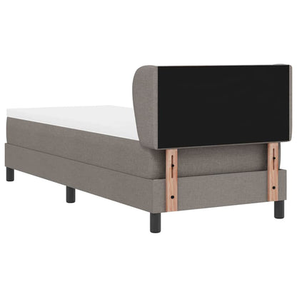 Boxmadras Med Topmadras Med Madras Gråbrun 80 X 200 Cm Stof - Billede 10