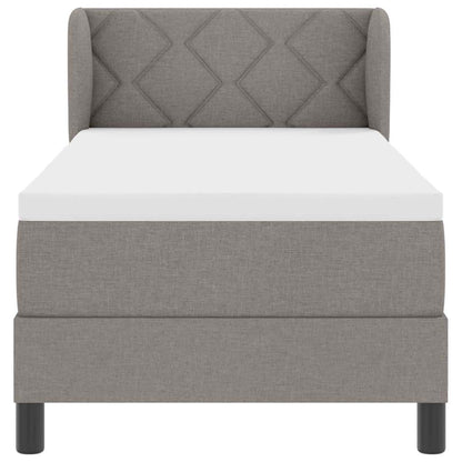 Boxmadras Med Topmadras Med Madras Gråbrun 80 X 200 Cm Stof - Billede 8