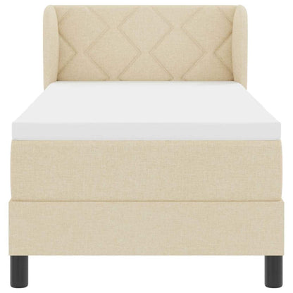 Boxmadras Med Topmadras Med Madras Creme 80 X 200 Cm Stof - Billede 8