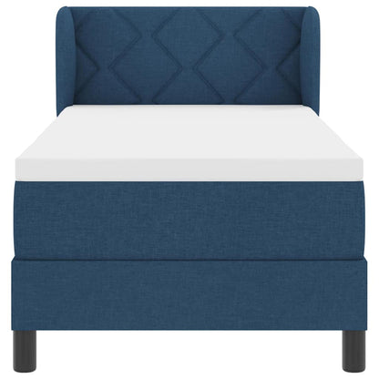 Boxmadras Med Topmadras Med Madras Blå 80 X 200 Cm Stof - Billede 8