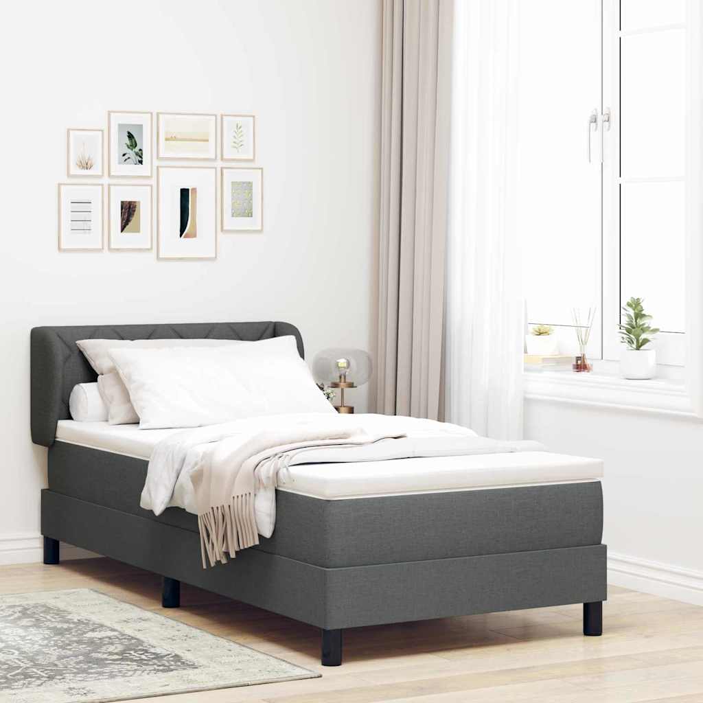 Box Spring Seng Med Hovedgærde Stof - Variant 3340067