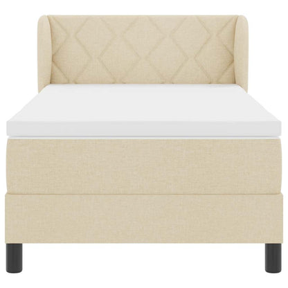 Boxmadras Med Topmadras Med Madras Creme 100 X 200 Cm Stof - Billede 8