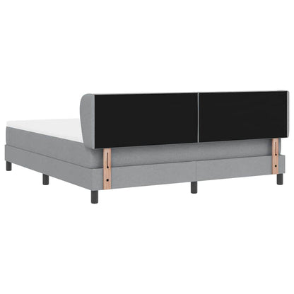 Boxmadras Med Topmadras Med Madras Lysegrå 180 X 200 Cm Stof - Billede 10