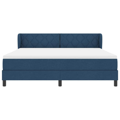 Boxmadras Med Topmadras Med Madras Blå 180 X 200 Cm Stof - Billede 7