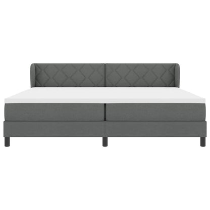 Boxmadras Med Topmadras Med Madras Mørkegrå 200 X 200 Cm Stof - Billede 8