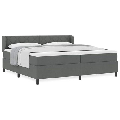 Boxmadras Med Topmadras Med Madras Mørkegrå 200 X 200 Cm Stof - Billede 4