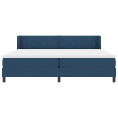 Boxmadras Med Topmadras Med Madras Blå 200 X 200 Cm Stof - Billede 8