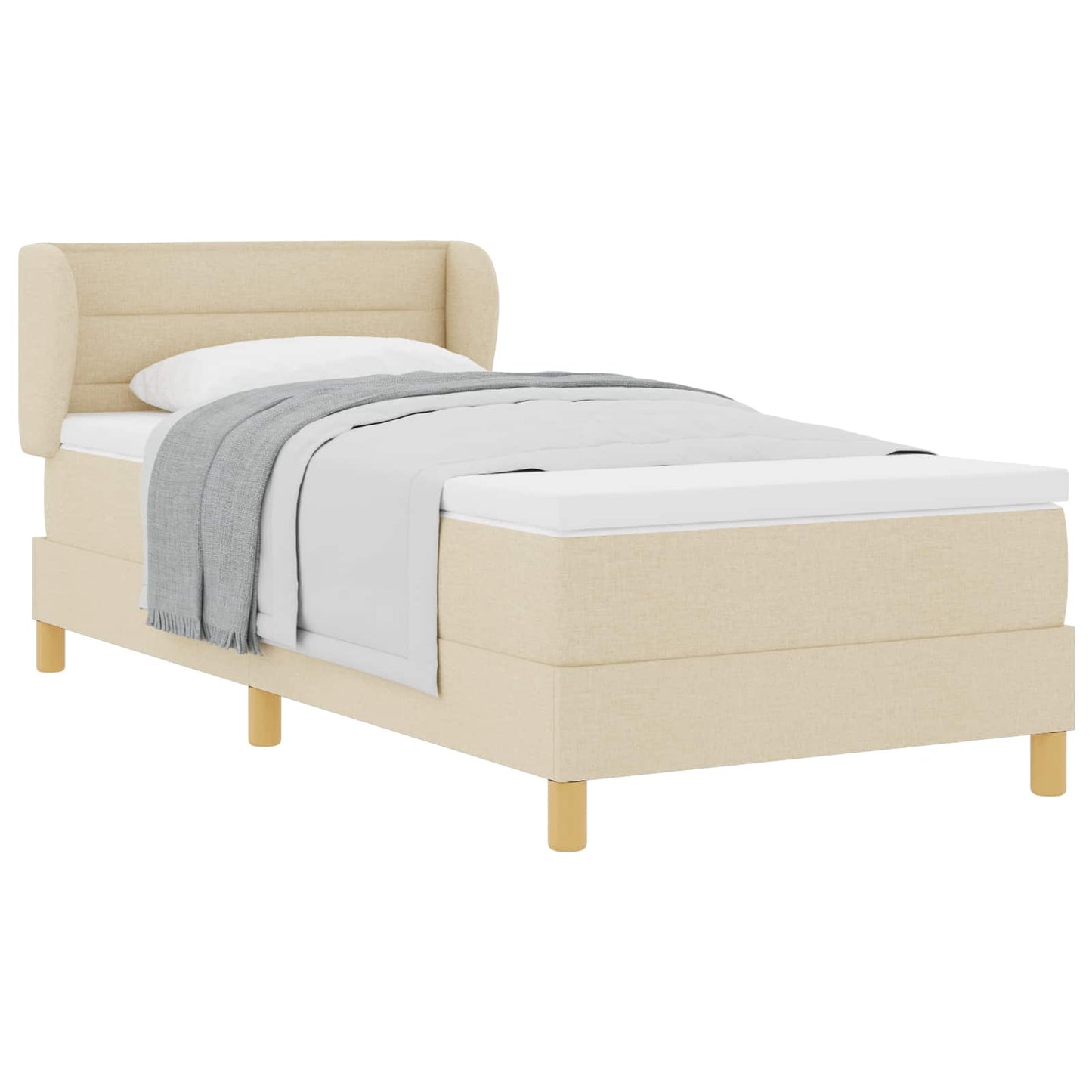 Box Spring Seng Med Madras Stof - Billede 2
