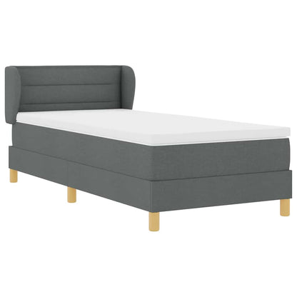 Boks Madrasseng Med Madras Creme 90x200 Cm Stof Mørkegrå - Billede 7