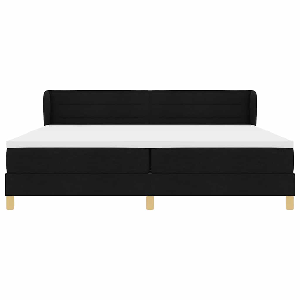 Boks Madrasseng Med Madras Creme 90x200 Cm Stof Med Madras Sort - Billede 7