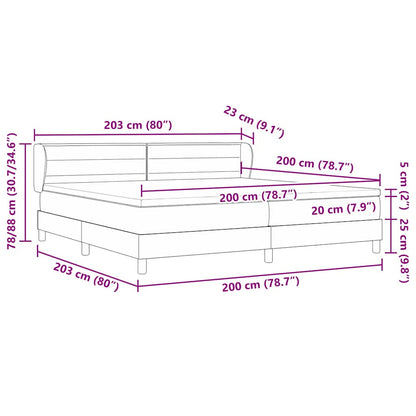 Boks Madrasseng Med Madras Creme 90x200 Cm Stof Med Madras Sort - Billede 11