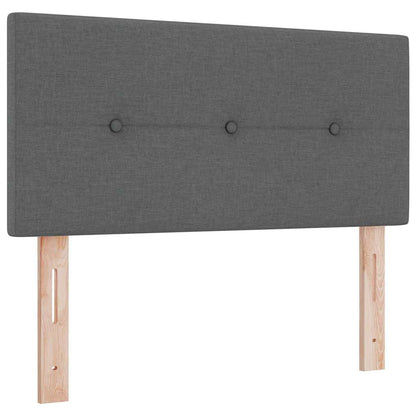 Boks Madrasseng Med Madras Creme 90x200 Cm Stof Mørkegrå - Billede 6